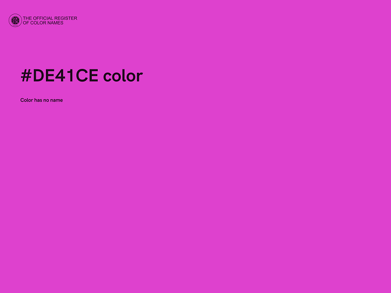 #DE41CE color image