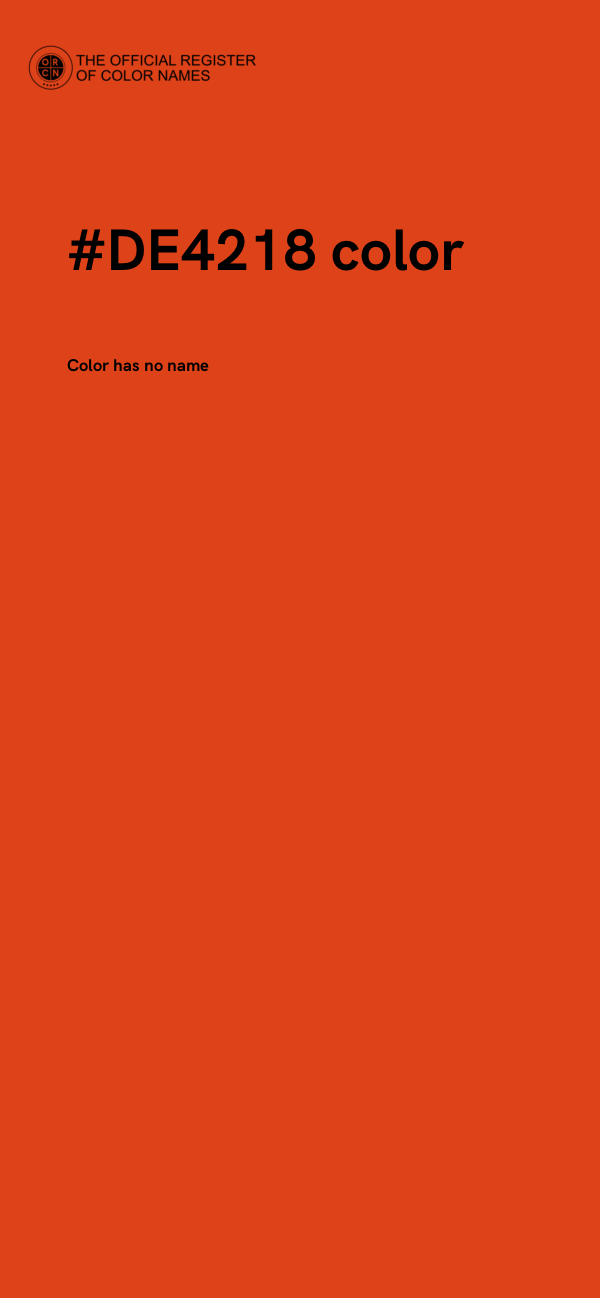 #DE4218 color image