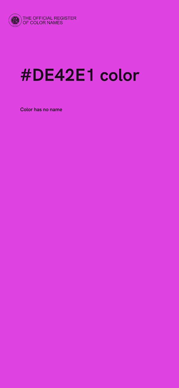 #DE42E1 color image