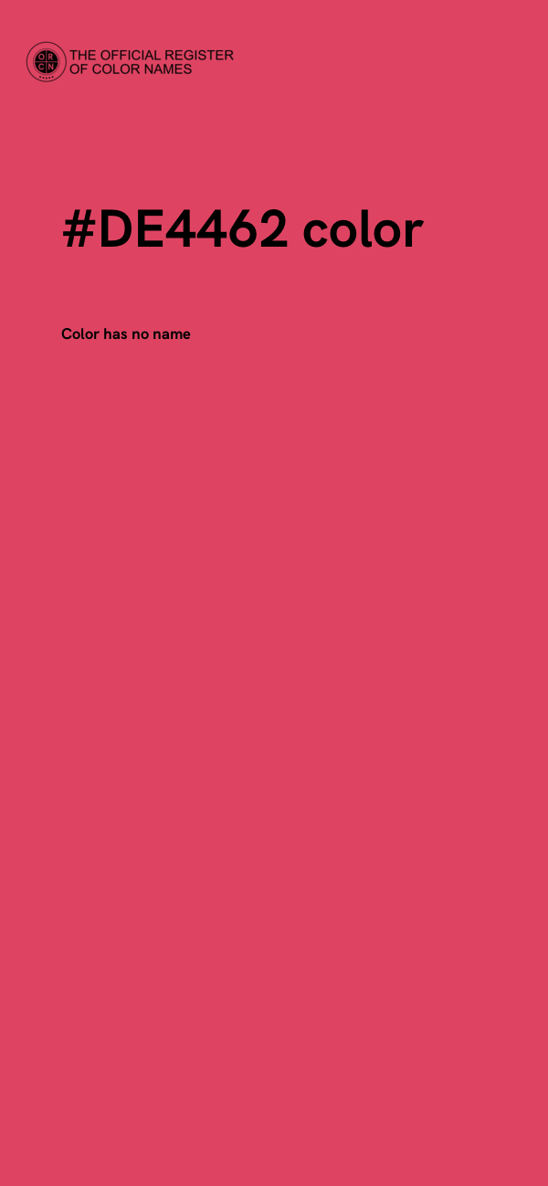 #DE4462 color image