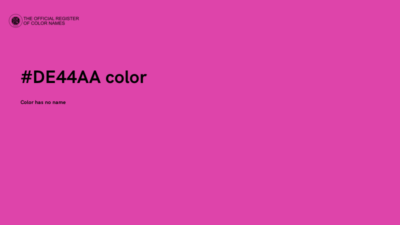 #DE44AA color image