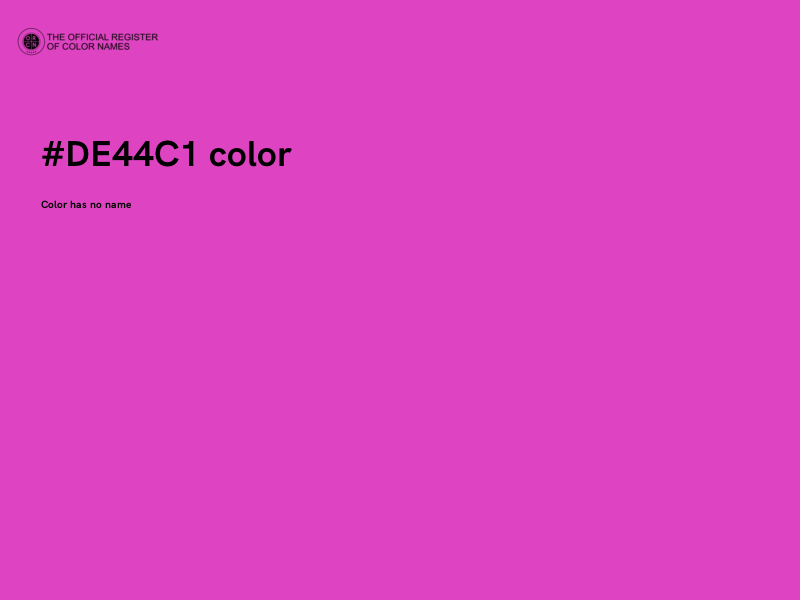 #DE44C1 color image