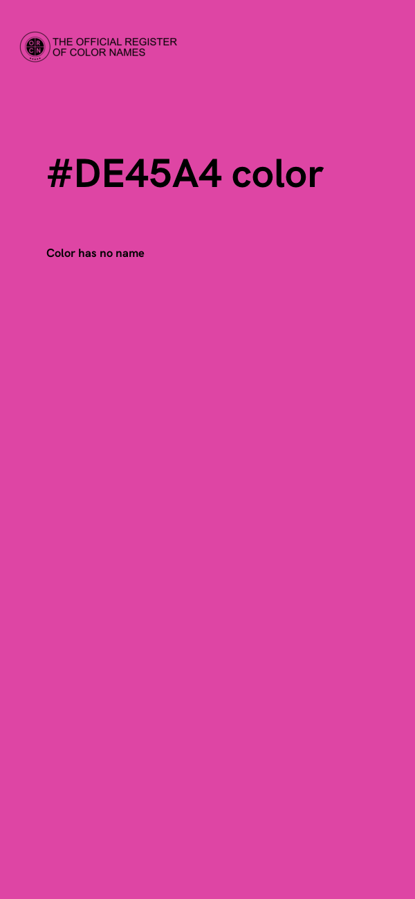 #DE45A4 color image
