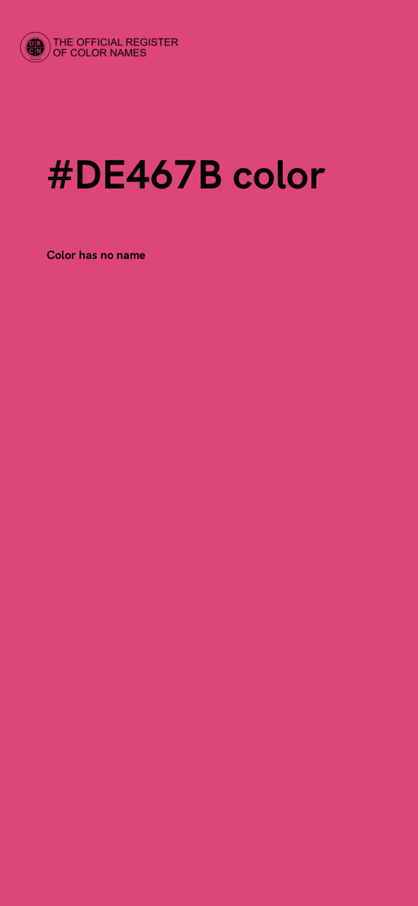 #DE467B color image