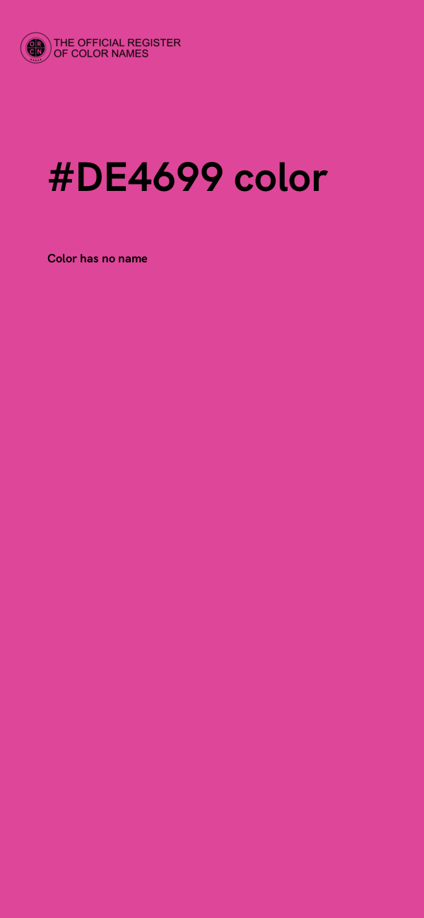 #DE4699 color image