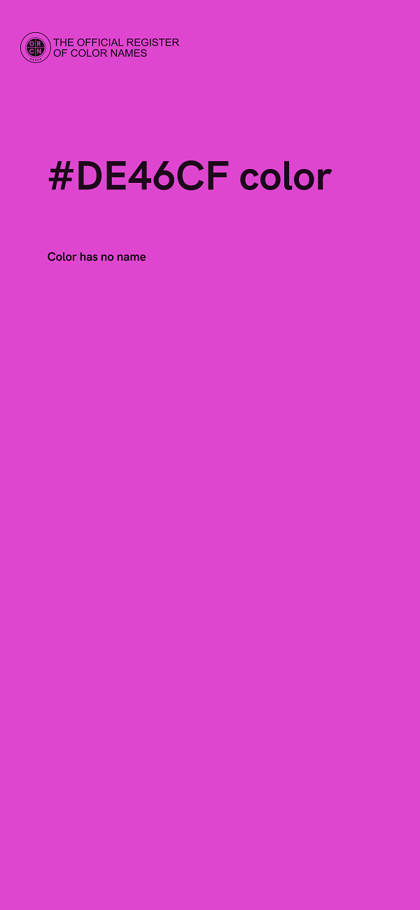 #DE46CF color image