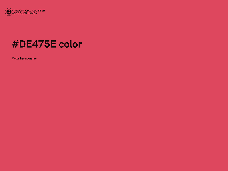 #DE475E color image