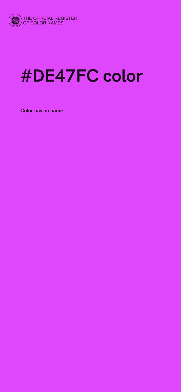 #DE47FC color image