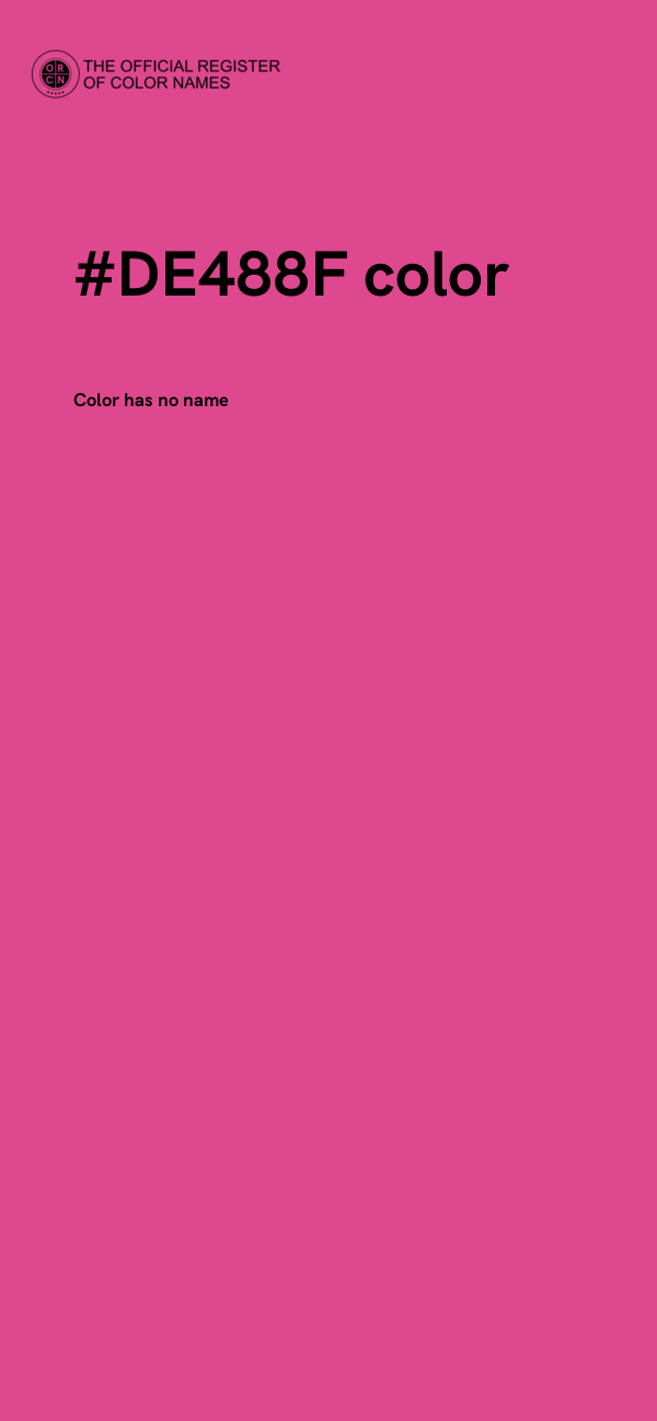 #DE488F color image