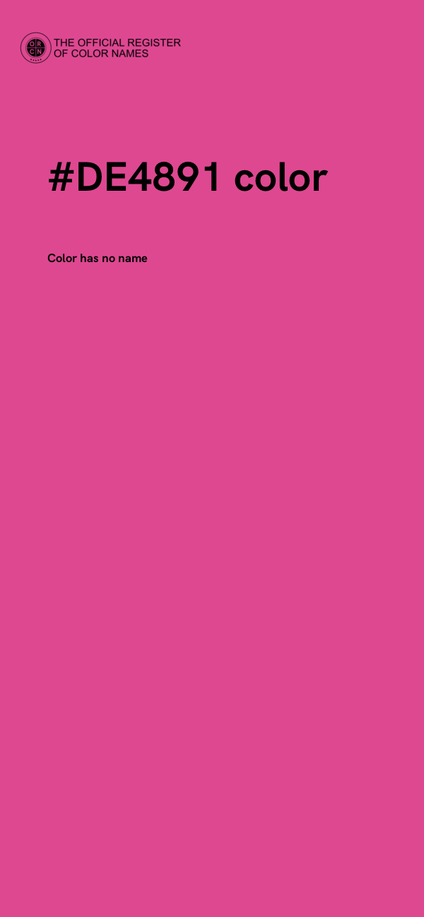 #DE4891 color image