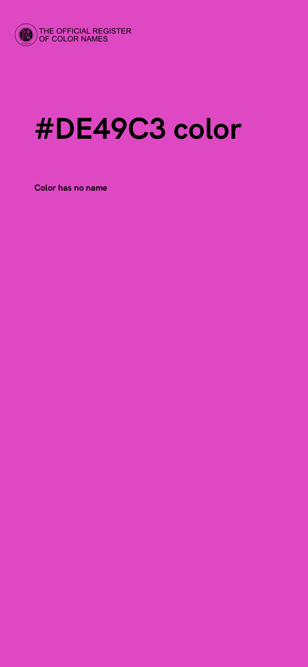 #DE49C3 color image
