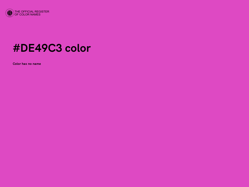 #DE49C3 color image