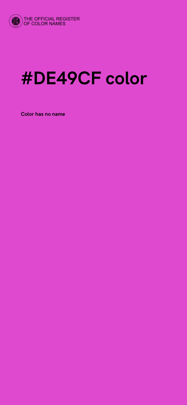 #DE49CF color image
