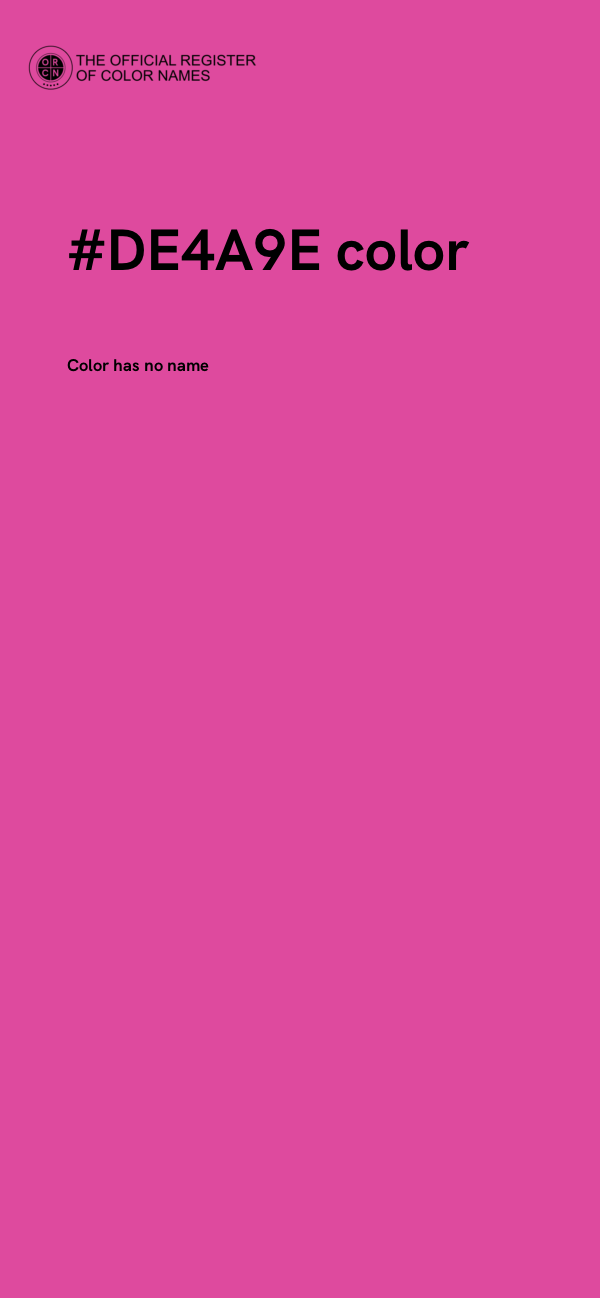 #DE4A9E color image