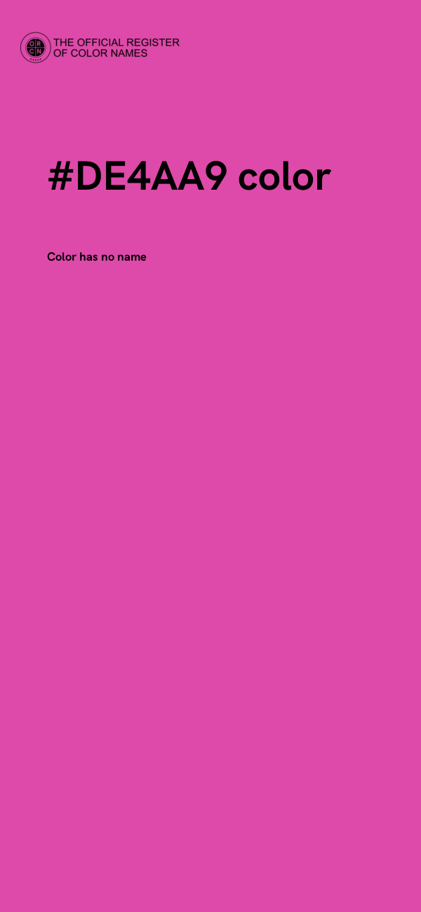 #DE4AA9 color image
