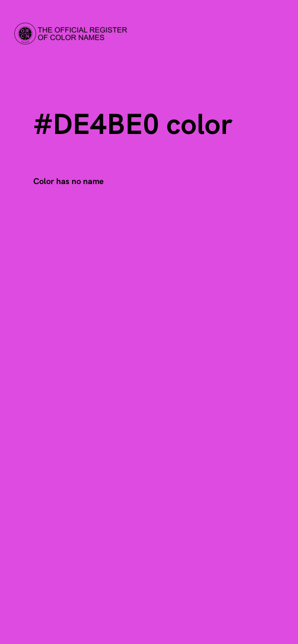 #DE4BE0 color image