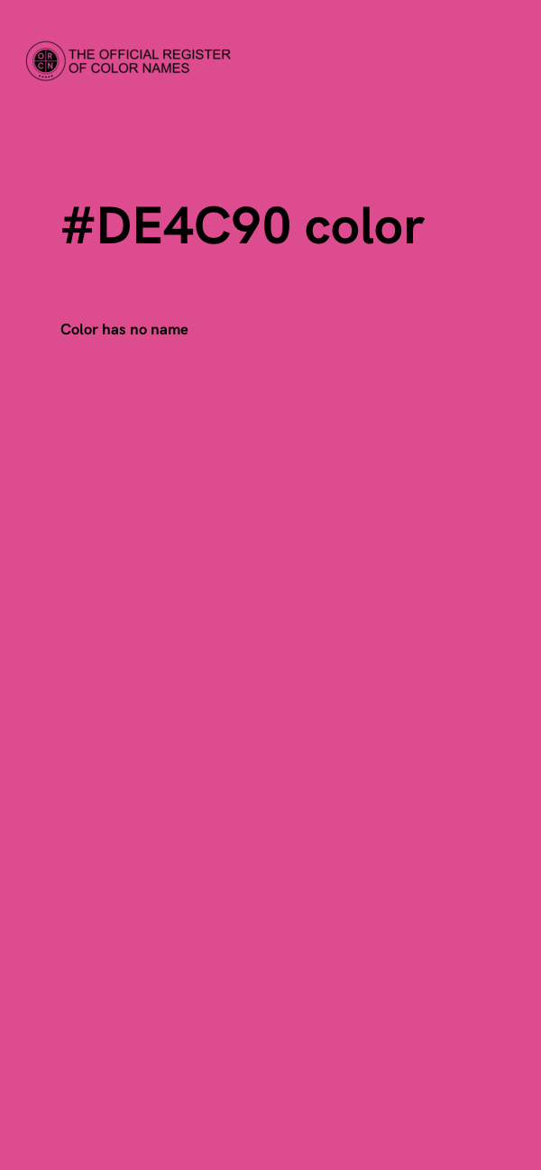 #DE4C90 color image