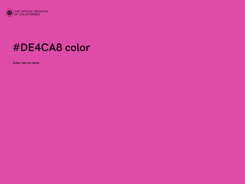 #DE4CA8 color image