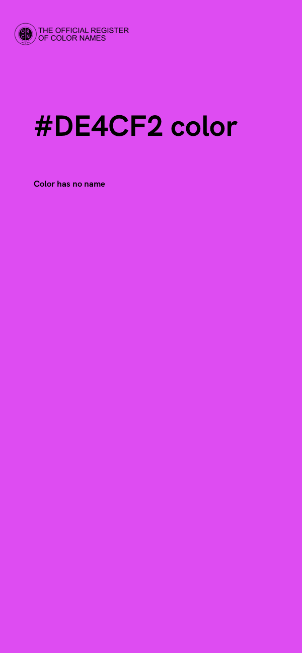 #DE4CF2 color image
