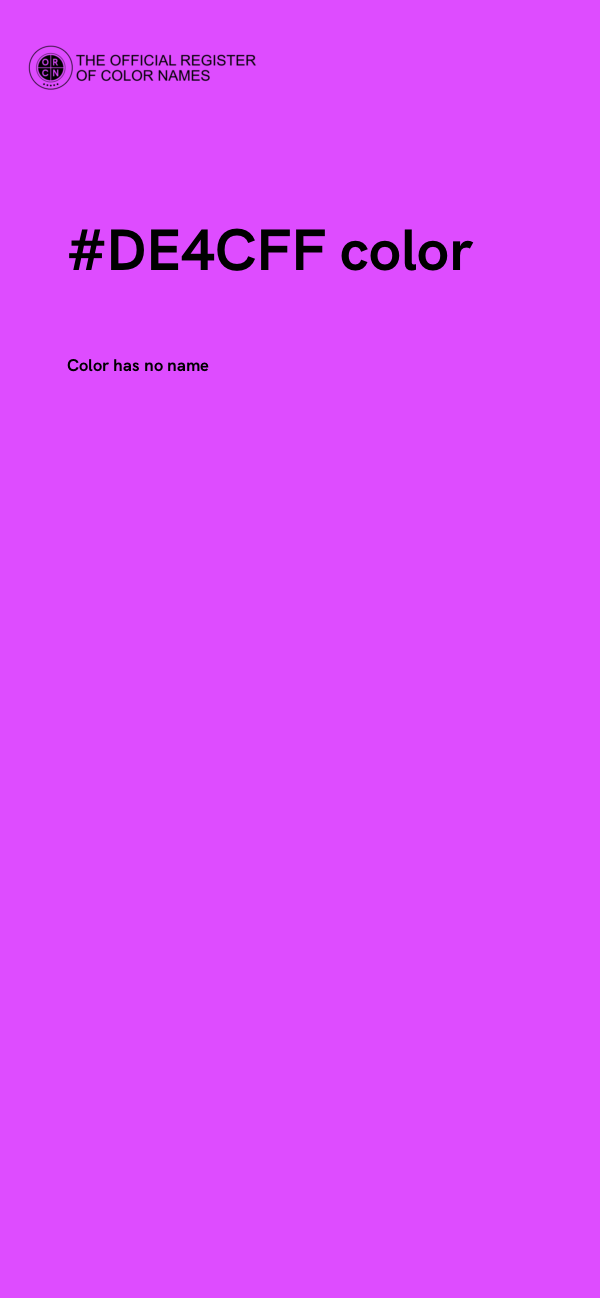 #DE4CFF color image