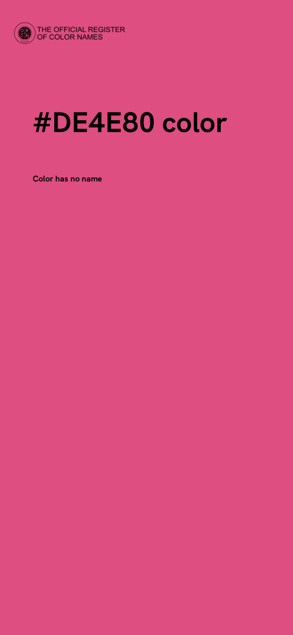 #DE4E80 color image