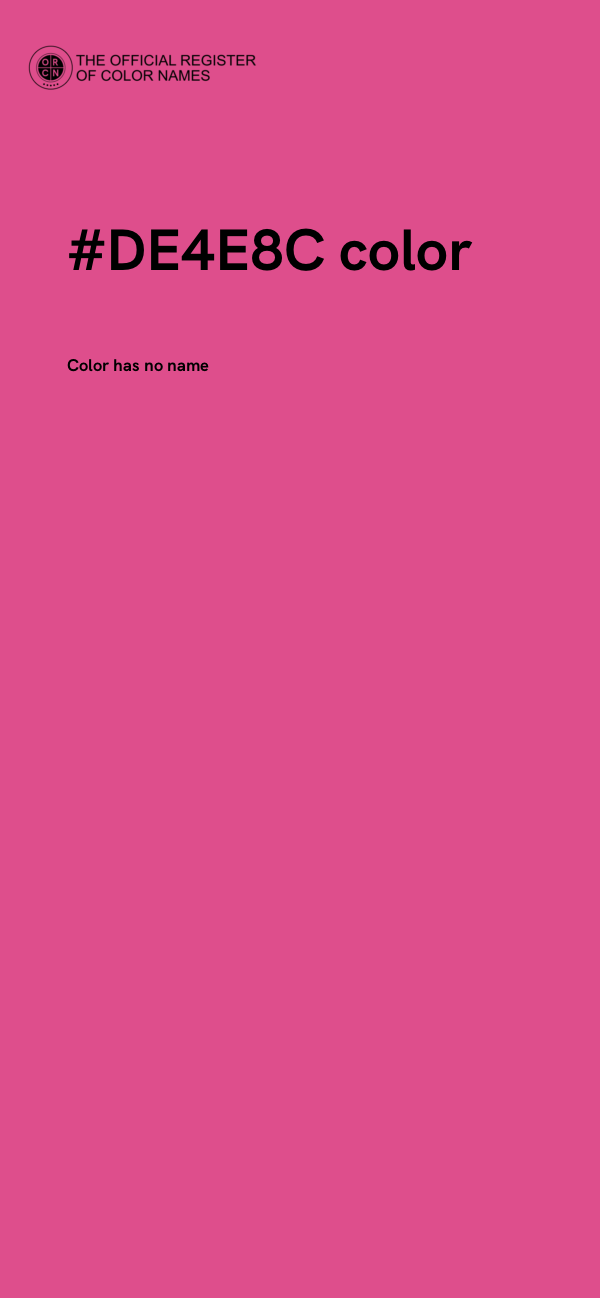 #DE4E8C color image