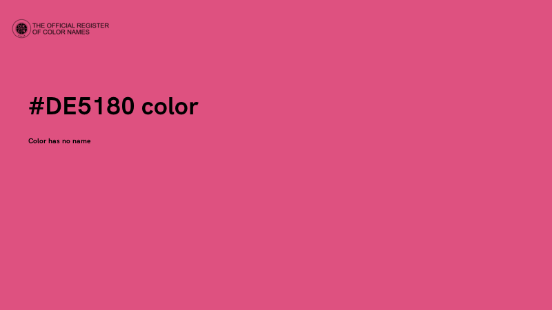 #DE5180 color image