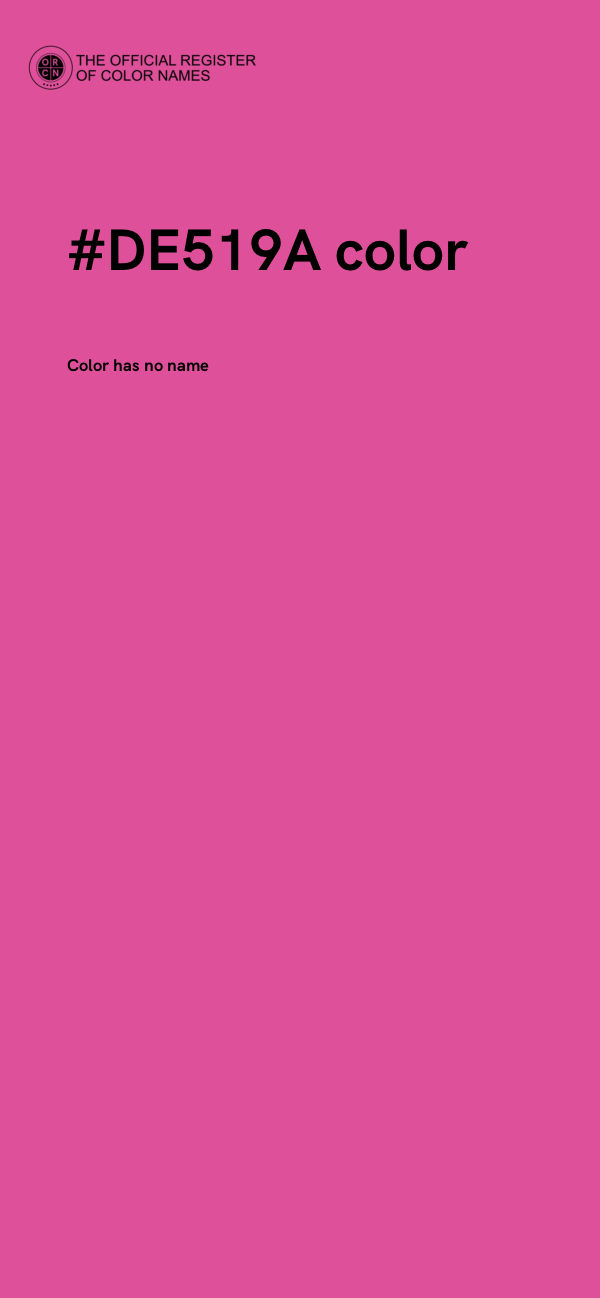 #DE519A color image