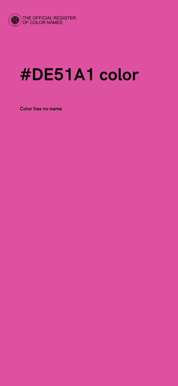 #DE51A1 color image