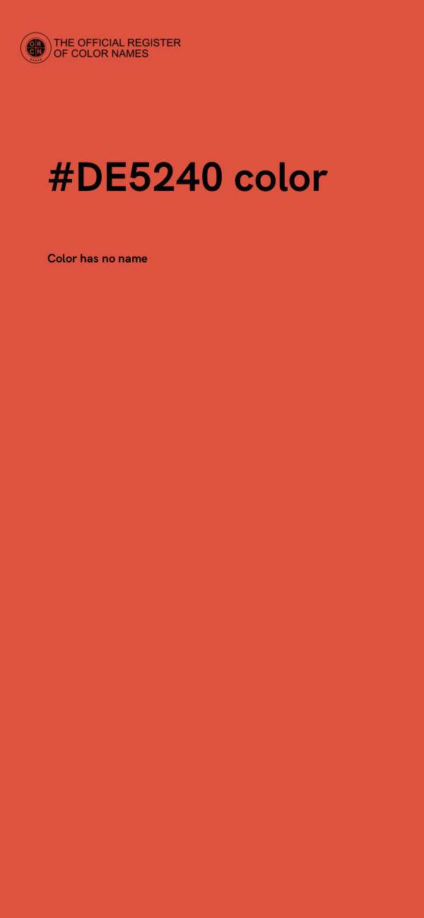 #DE5240 color image