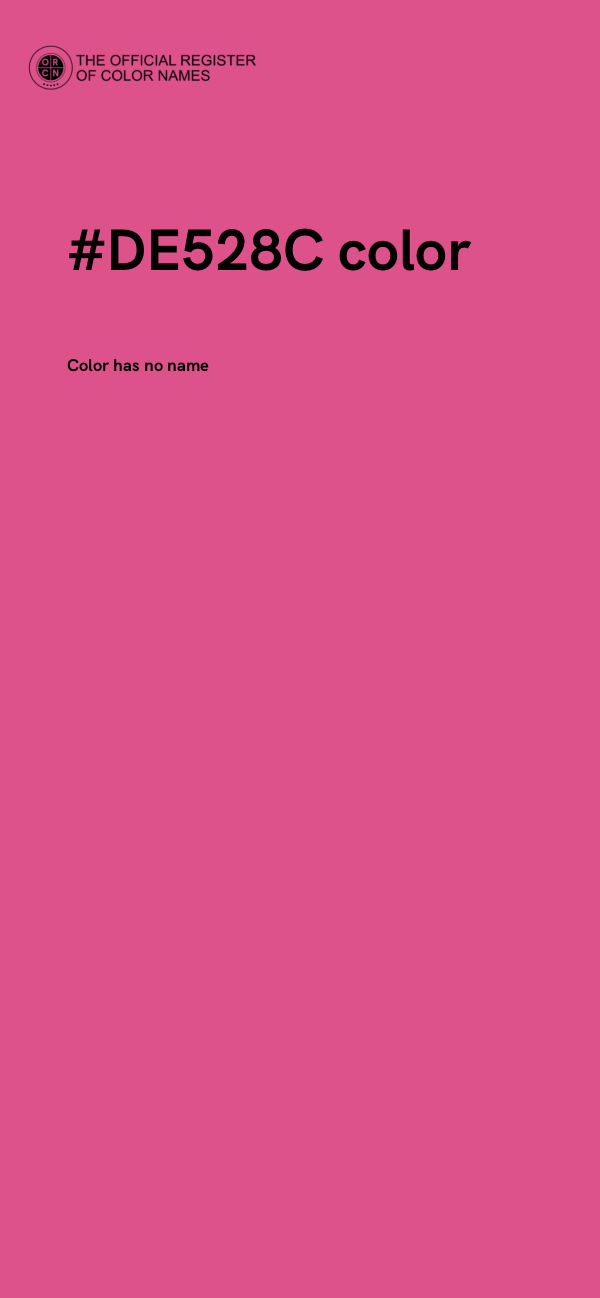 #DE528C color image