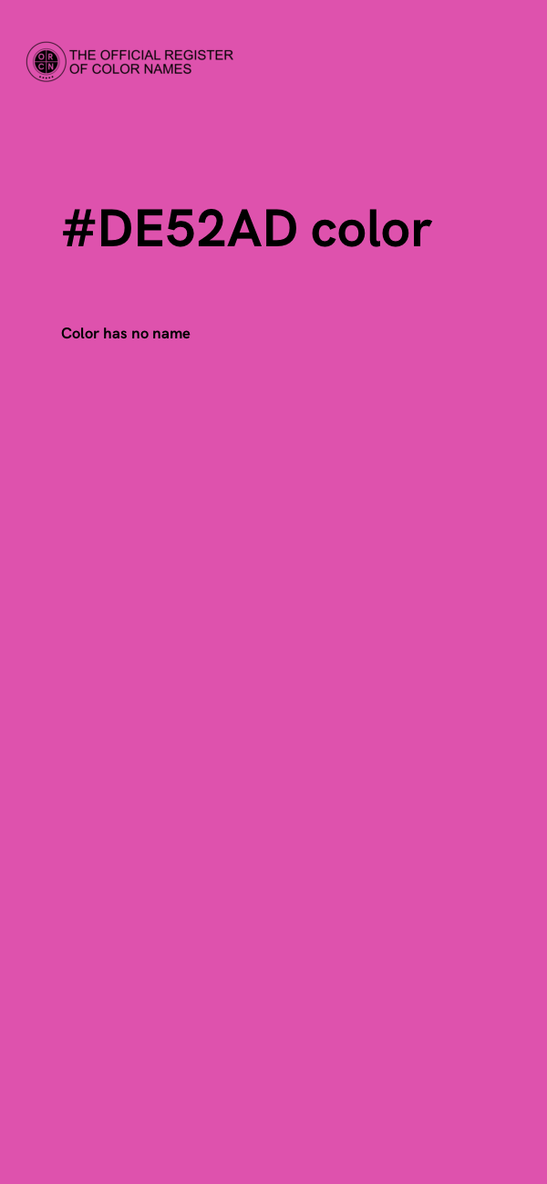 #DE52AD color image