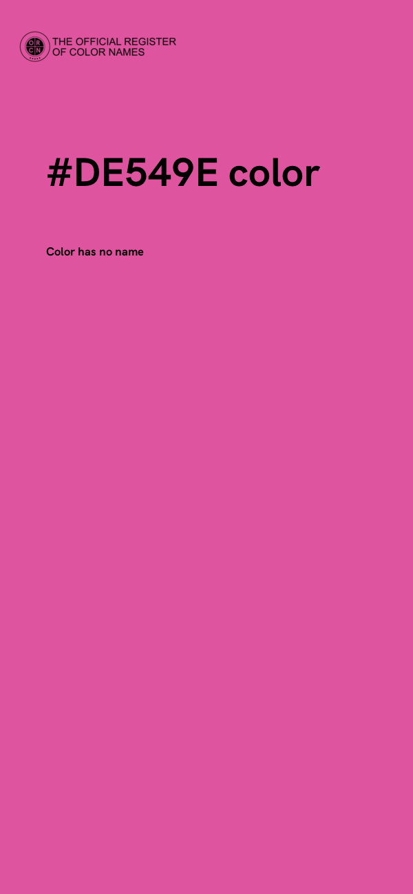 #DE549E color image