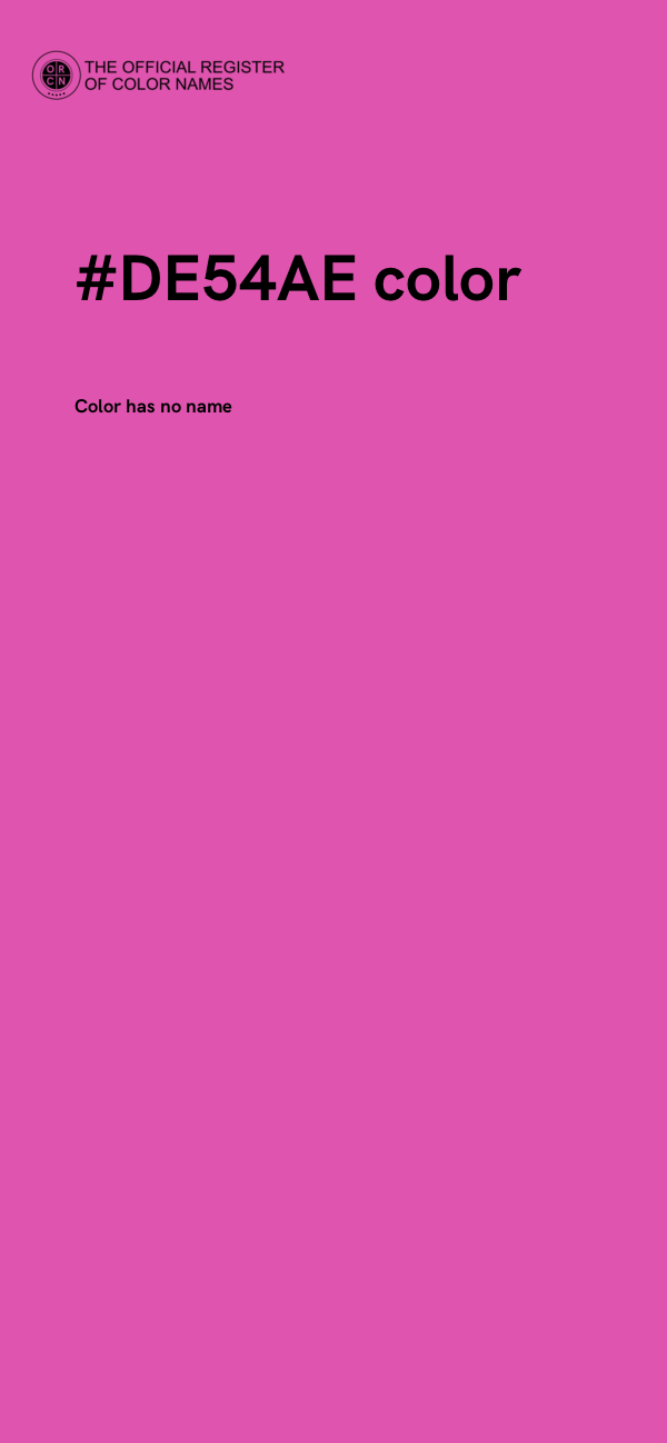 #DE54AE color image