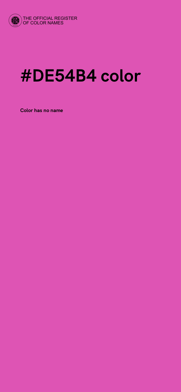 #DE54B4 color image