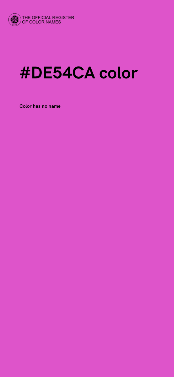 #DE54CA color image