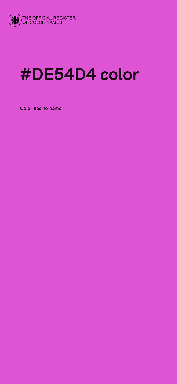 #DE54D4 color image