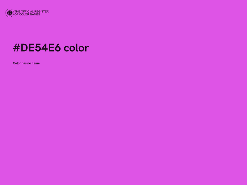 #DE54E6 color image