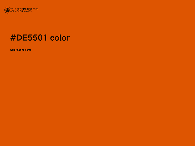 #DE5501 color image