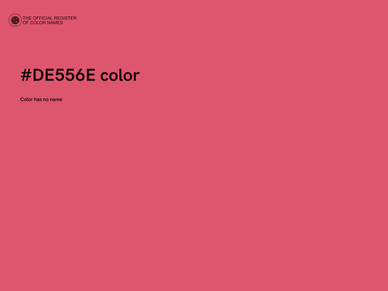 #DE556E color image