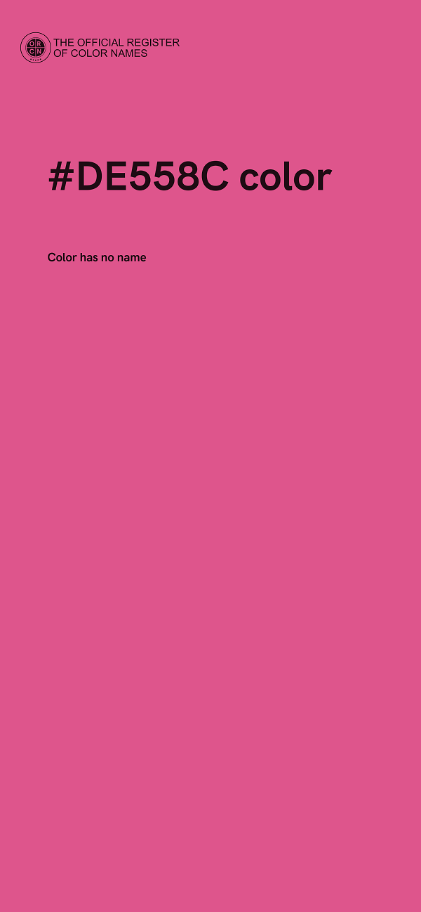 #DE558C color image