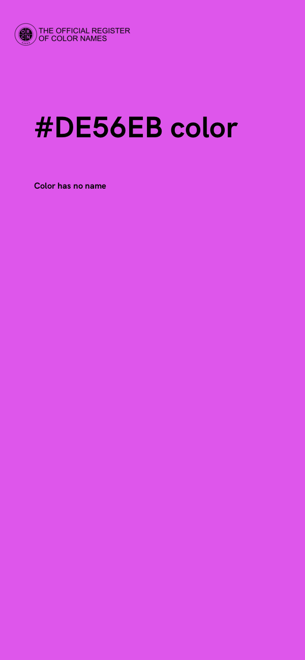#DE56EB color image