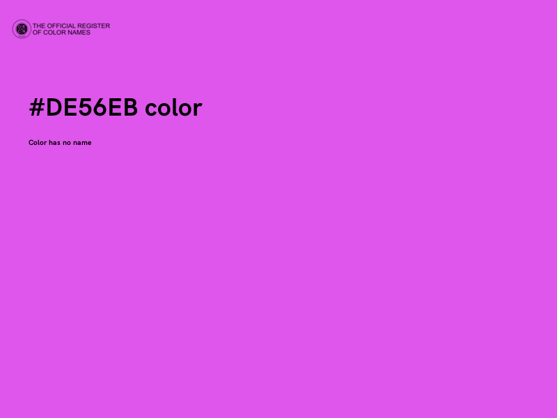 #DE56EB color image