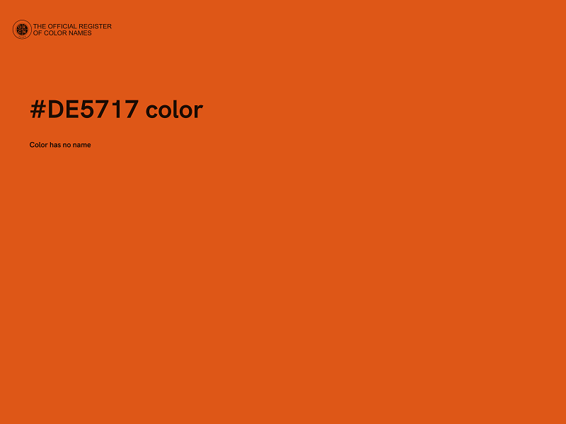 #DE5717 color image