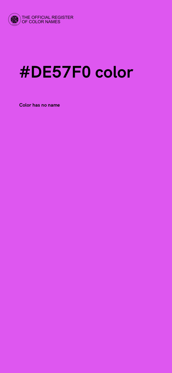 #DE57F0 color image