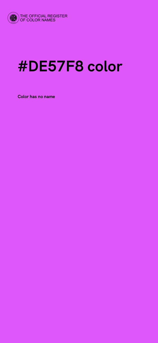 #DE57F8 color image
