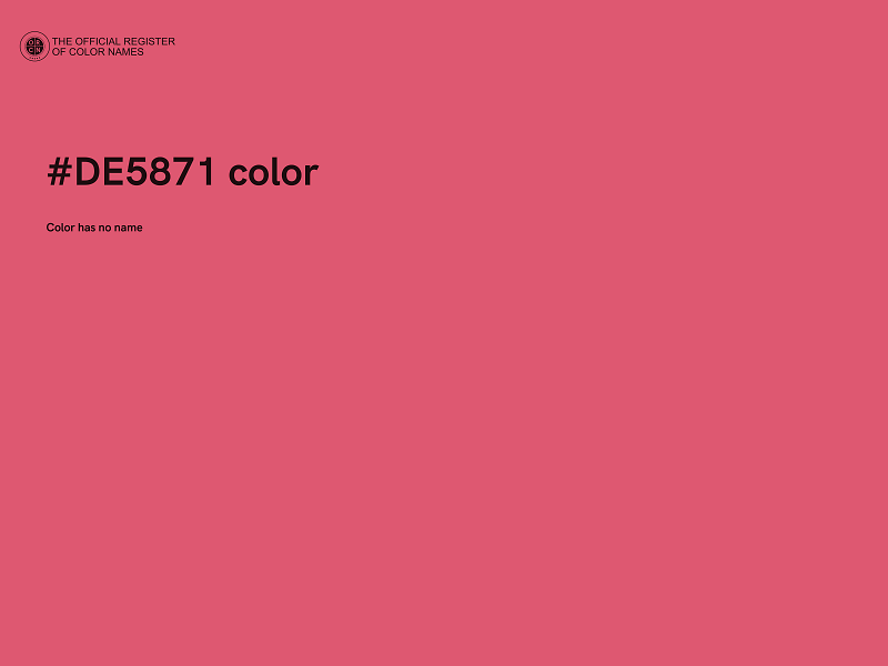 #DE5871 color image