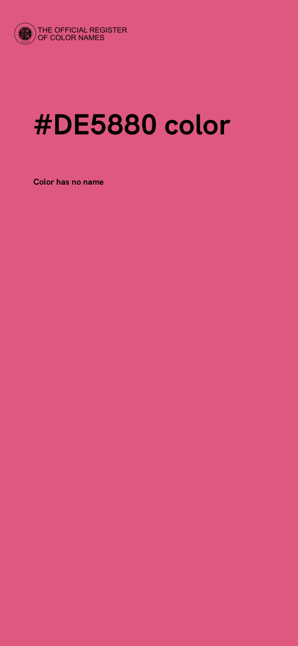 #DE5880 color image