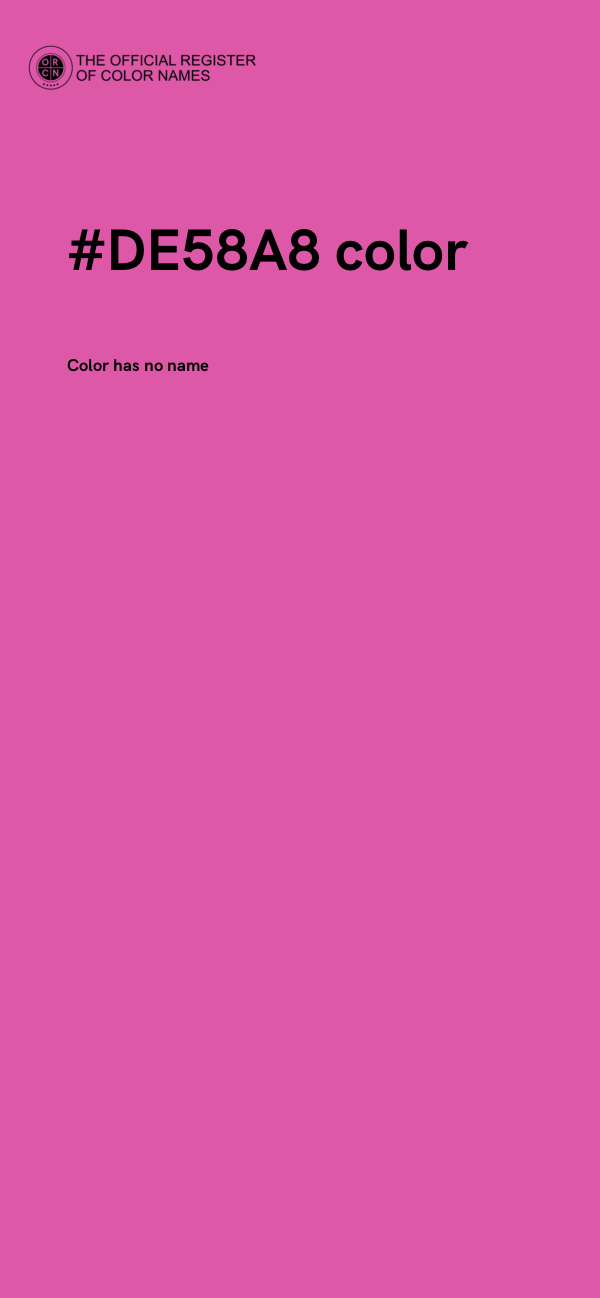 #DE58A8 color image