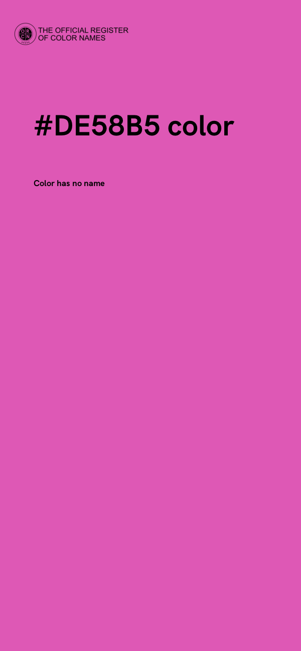 #DE58B5 color image